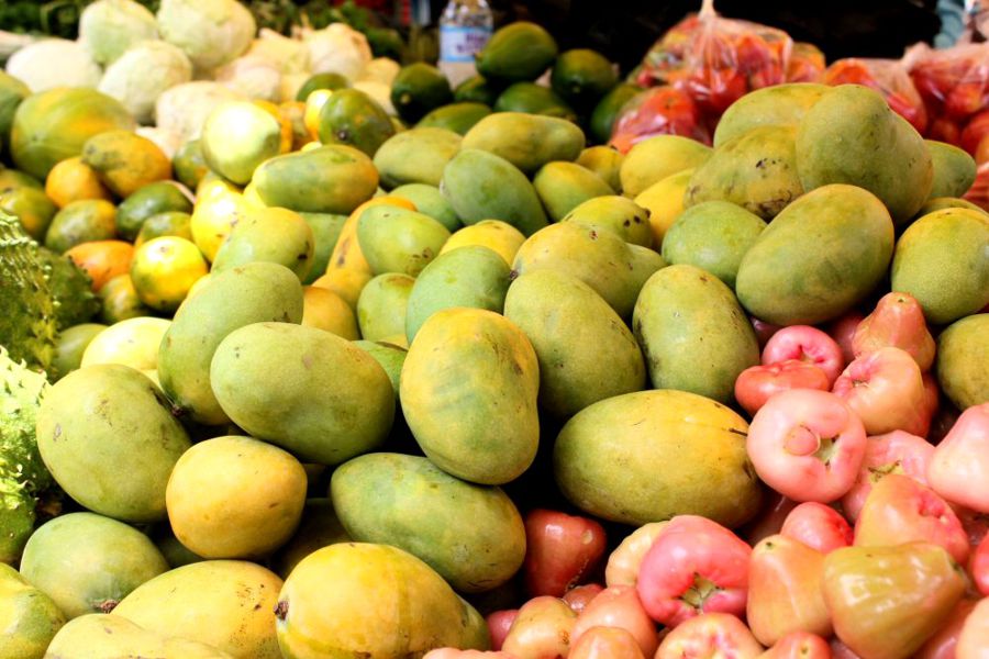 Castries Market — fresh island produce on the stalls